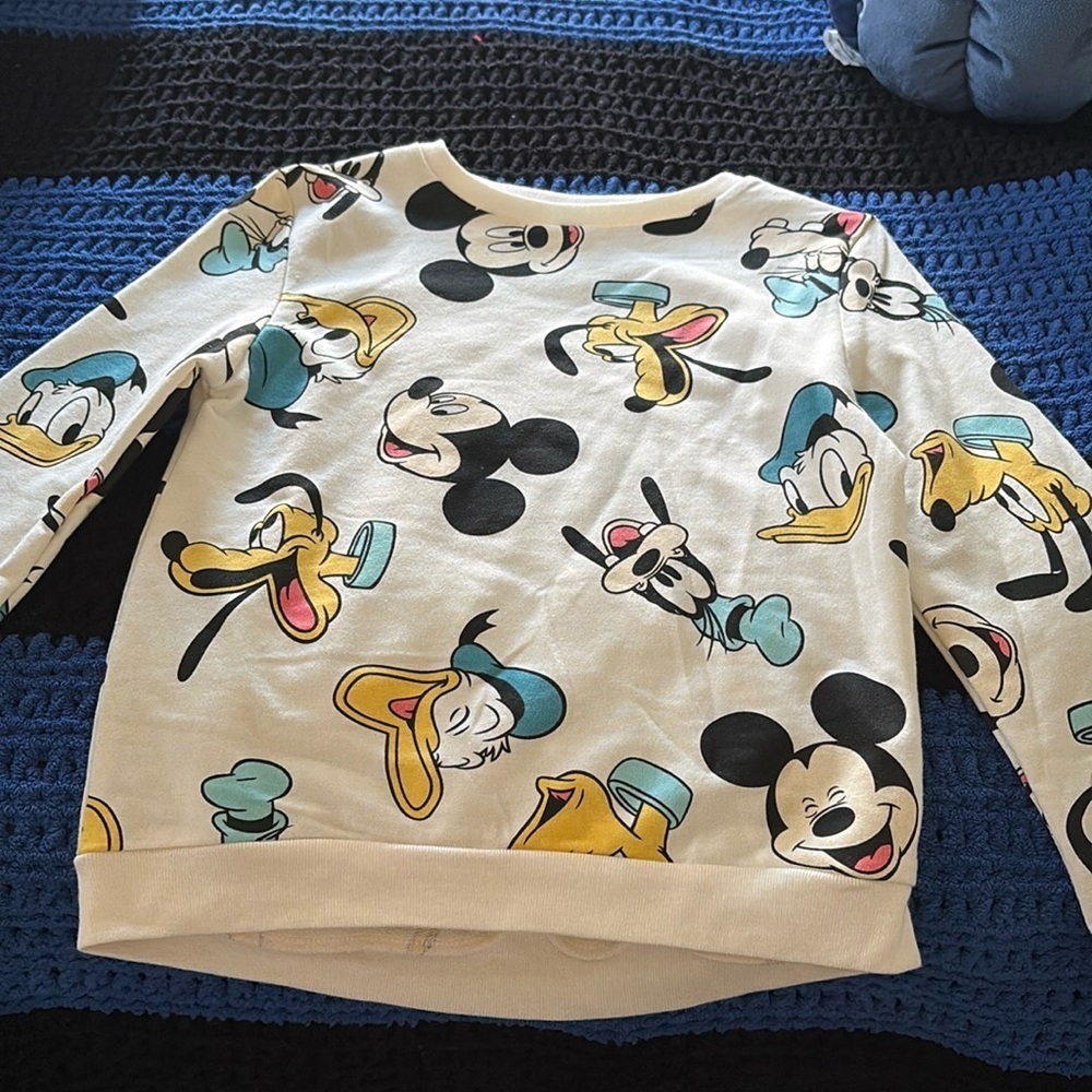 Mickey and the hand sweater